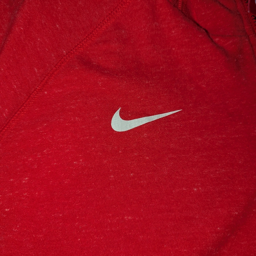 Vintage Nike Red Tag Women's XL Full Zip Red Hanover Basketball Hoodie Jacket - Picture 2 of 6